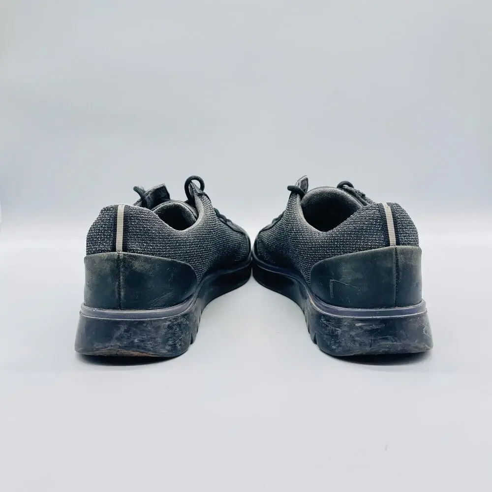 Camper Shoes Mens 9 Black Leather Textile Low Top Casual Sneakers Comfort